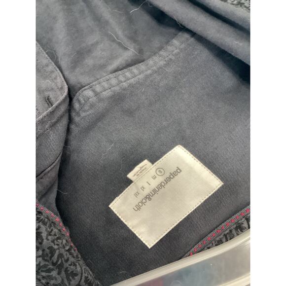 Paper Denim & Cloth Women Button-Down Collared Long Sleeve Shirt Charcoal Small - Picture 3 of 4